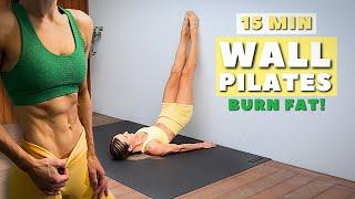 15 Min Wall Pilates for Weight Loss Strength & Toning
