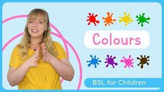 Sign Language for Children  Colours  BSL for Kids