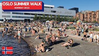 Oslo Summer 2022 In Bjørvika NorwayOslo Free Walking Tour After Red Bull Cliff Diving World Series