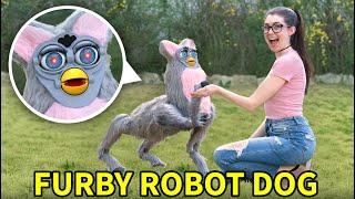 Making a Dog-Sized Furby Robot and taking it on a walk