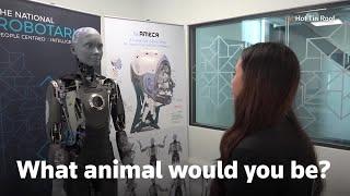 Scottish students get up close with AI robot  REUTERS