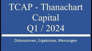 Aktie im Depot TCAP - Thanachart Cap. - Q1 2024 Zahlen