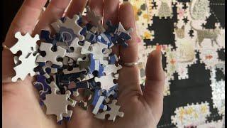 ASMR  Watch me complete this jigsaw puzzle  tapping  tracing - 1 hour+ to help you relax or sleep