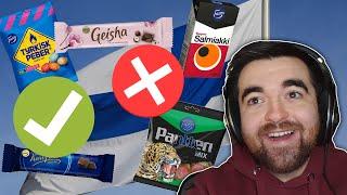 UK Candy EXPERT Tries AND RATES Finnish Candy Salmiakki Tyrkisk Peber And More