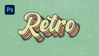 Easy Retro Vintage Text Effect with Photoshop