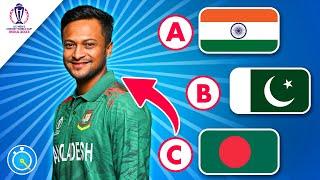 Guess The NATIONAL TEAM Of Players - CWC 2023  Cricket World Cup 2023 Quiz