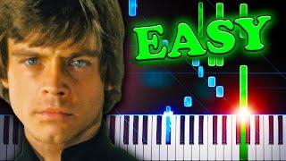 John Williams - The Force Theme Star Wars - EASY Piano Tutorial