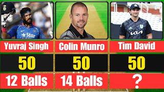 Fastest 50s In T20 Internationals History 2005-2023  Fastest Fifty In t20 Cricket History