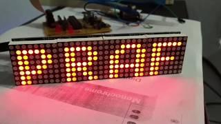 IOT based Message Box Esp8266 Max7219 Arduino Nano