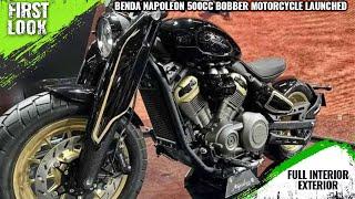 Benda Napoleon Bobber 500cc Motorcycle Launched - All Spec Features Engine And More