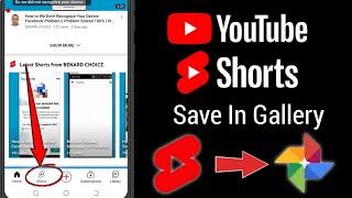 How to Save Youtube Shorts in Gallery without Any app  Download Youtube Shorts In Gallery 2024