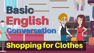 Basic English Conversation Shopping for Clothes  English Speaking Basics