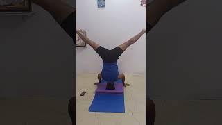 Yoga handstand to Chakrasana.                              # yoga classes and fitness mantra ..