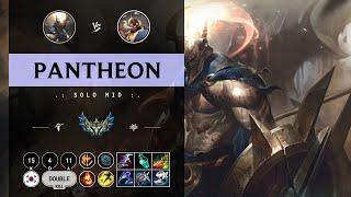 Pantheon Mid vs Corki - KR Challenger Patch 14.11