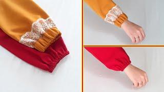 New Elastic Sleeves Technique Without Sewing Courses