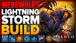 Diablo 4 - ULTIMATE Druid Werewolf Lightning Build Most Powerful Storm Build Ever