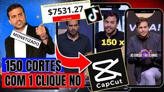 COMO CRIAR 150 CORTES do PABLO MARÇAL no CAPCUT com 1 CLIQUE para MONETIZAR RÁPIDO no TIKTOK