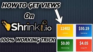 How To Get Views On Shrinkme.io Links  How To Get Clicks On Shorten Links 2023