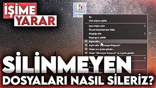 SİLİNMEYEN DOSYALAR NASIL SİLİNİR? WİNRAR TAKTİĞİ İLE DOSYA SİLMEK  İŞİME YARAR