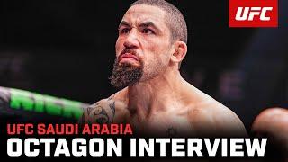 Robert Whittaker Octagon Interview  UFC Saudi Arabia