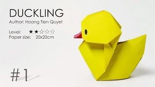 Origami Duckling - Baby Duck - Vịt con Hoàng Tiến Quyết