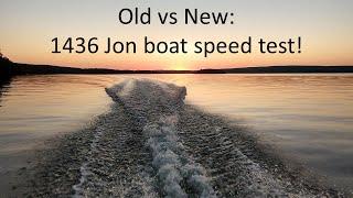 Speed Test Tohatsu 15 hp on Two 1436 Jon Boats