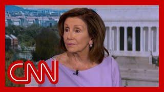 Reporter asks Pelosi if Biden has her support. Hear her response