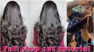 How to Layer with step hair cut कैसे करे  Step Wit layer hair cut  multi layer  घर बैठे सिखे easy