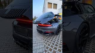 Amazing Porsche 992 Targa 4S opens its roof. Subscribe for more