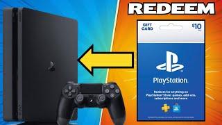 How To Redeem a PlayStation Gift Card Code on PS4 2024