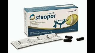 OSTEOPOR Capsul untuk membantu memelihara kesehatan tulang dan massa tulang pada ibu hamil.