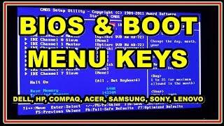 BOOTBIOS Menu key for all ComputerLaptop