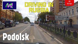 Driving in Russia 4K Podolsk Moscow Region  Scenic Drive 4K  Follow Me