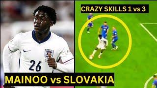 KOBBIE Mainoo was a Midfield Monster Wonderful SKILLS and PERFORMANCE vs SLOVAKIA   Man Utd news