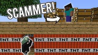 Trolling and Blowing Up Scammers in Skyblock  Minecraft Hypixel