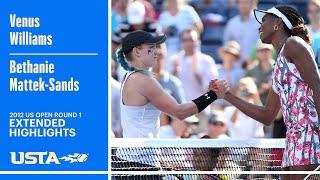 Venus Williams vs. Mattek-Sands Extended Highlights  2012 US Open Round 1