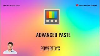 Advanced Paste feature in Microsoft Power Toys tool