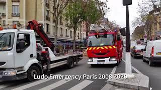 Pompiers de Paris en Urgence  Paris Fire Dept Responding engines Ladders best of 2008 2020