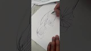 How to draw a car pt 2 the blob method #sketch #draw #art #idsketching #sketchaday #cardesign #car