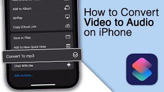 How to Convert Video to Audio on iPhone mp4 to mp3
