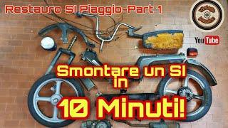 Restauro Totale SI Piaggio - Part 1 - Smontare un SI in 10 minuti