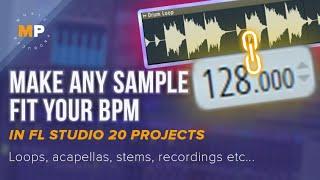 MAKE ANY SAMPLE FIT YOUR BEAT IN FL STUDIO 20. How to sync loops and acapellas to project’s tempo