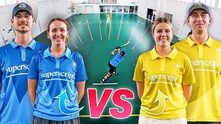 CLUB CRICKETERS vs KATE CROSS & ALEX HARTLEY INDOOR CRICKET BATTLE