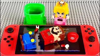 Lego Mario needs 5 green mushrooms Can Luigi find them on Nintendo Switch? #legomario