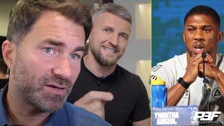 EDDIE HEARN RESPONDS TO CARL FROCH SAYING ANTHONY JOSHUA WILL NEVER BECOME UNDISPUTED DUBOIS SPAR