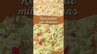 Super leckerer Reissalat mit Ananas Paprika und Currysoße Rezept