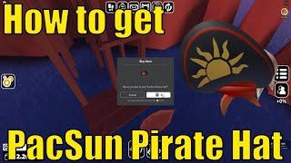 How to get PacSun Pirate Hat in PacSun Tycoon  Santa Catalina  Cave Secret Obby  4k Stock