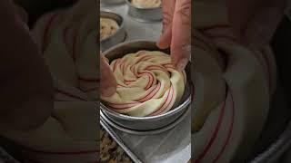 Tuto  Viennoiserie framboise avec de la pâte à croissant #bakerywork #boulangeriepasapas