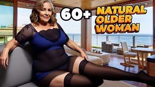 Natural Older Woman OVER 60  Attractive Dressed 