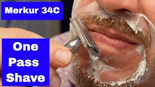 One Pass Shave - Safety Razor - Merkur 34c